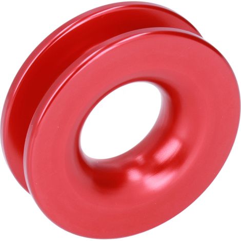 Poulie à câble pour treuil, anneau de récupération en alliage d'aluminium, pour VTT, UTV, camion, bateau, avec manilles, rouge (1/5)