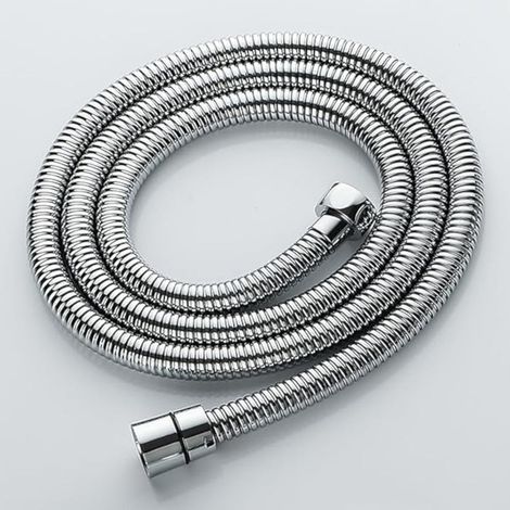 Tubo flessibile per doccia bagno in metallo cromato - 200 cm (1/3)