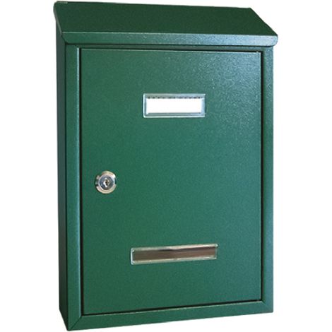 CASSETTA POSTALE 'PEONIA' cm 24,5 x 7,5 x H.36 - verde muschio  - KASART