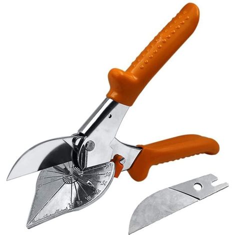 Cisailles à onglet d'angle 45°-135°, cisailles à conduits multifonctionnelles, outil de coupe quart de rond pour couper les tuyaux, les branches et les fils en PVC, PPR et PE. (1/4)