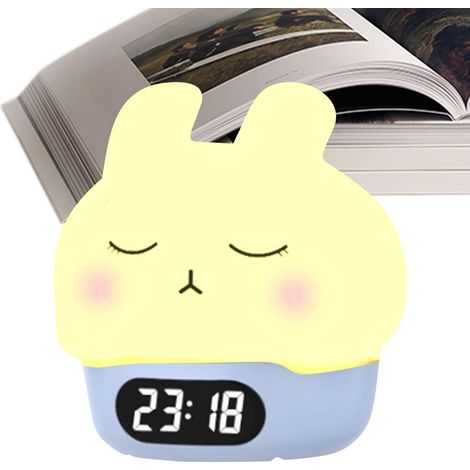 Lapin Pat Light - Horloge Bunny LED pour chambre à coucher (1/5)
