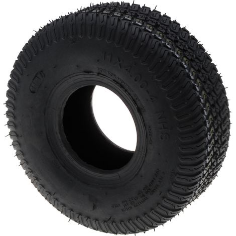 Jardiaffaires – Pneu tubeless 4 plis 11x400-4 pour tondeuse autoportée – Résistance élevée au poids – Ne convient pas à d'autres usages (1/5)