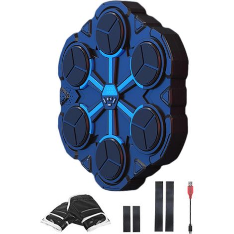 Machine de boxe musicale professionnelle pour adultes et enfants, sac de frappe mural interactif pour le fitness, le plaisir et les entraînements à domicile. (1/5)
