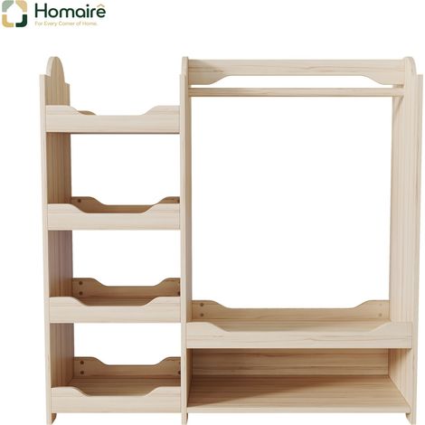 Armoire naturel en mdf 110 x 39 x 110 cm HOMAIRE (1/5)