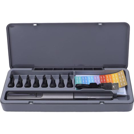 Ponceuse électrique alternative, Stylo de ponçage haute vitesse 5400 tr/min avec 8 têtes et papier de verre 7 grains, pour amateurs d'3D et modélistes (1/5)