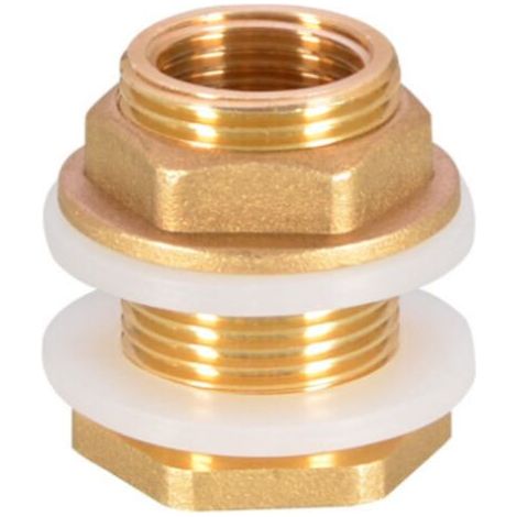 4 Stück G3/4 Messing Wassertank Wasserrohr Anschluss Adapter Wasserhahn Buchse Regen Eimer Buchse Messing Tank Buchse für Wasserhahn Regen Eimer Wassertank