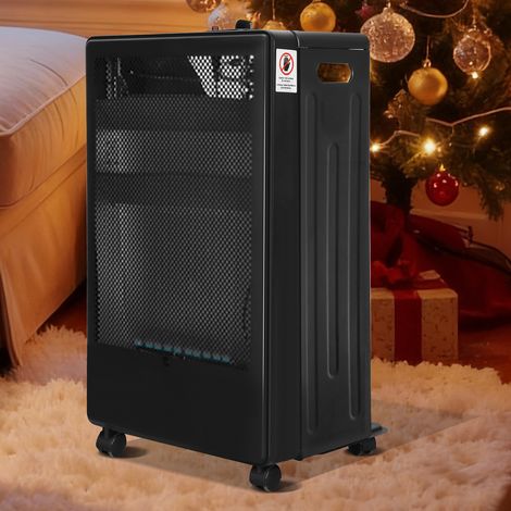 Randaco Mobile Gasheizung Blue Flame, 2200 W/3800 W, Druckregler & Schlauch, 5 Lenkrollen (1/5)