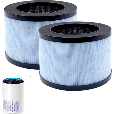 Lot de 2 filtres de purificateur d'air pour Intelabe EP1080/AROEVE MK01 MK06remplacement HEPA , pour purificateur d'air (1/5)
