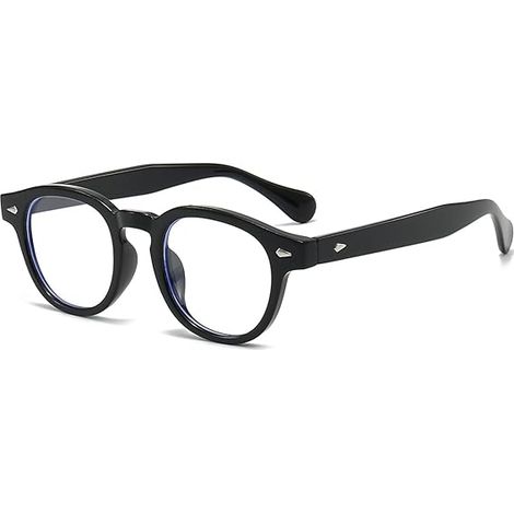 Lunettes rondes anti-lumière bleue pour femmes et hommes, style rétro années 90, pour ordinateur/TV/iPhone (1/5)