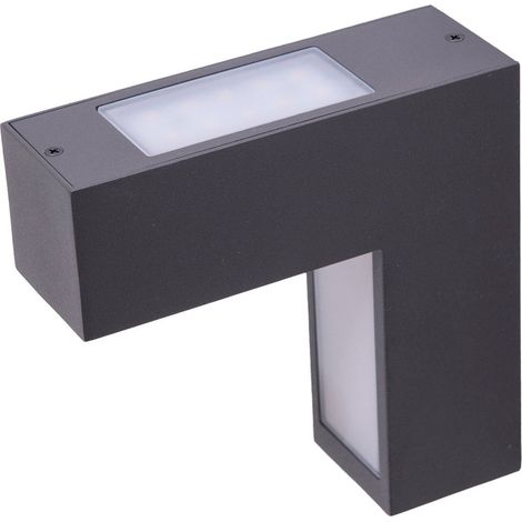 Applique Murale Extérieure LED en Métal et Plastique Anthracite pour Entrée et Façade - PANGIVO (1/5)