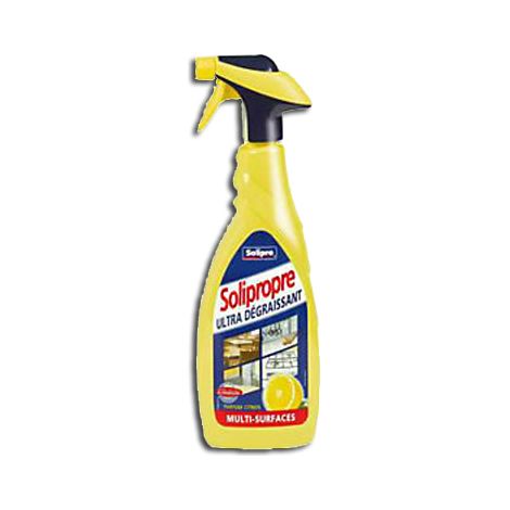 Atepac – Nettoyant cuisine ultra dégraissant citron 650 ml – Non contenant de javel – Efficace pour surfaces alimentaires – Parfum frais