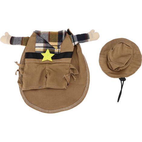 Déguisement de Noël pour animaux de compagnie, style western cowboy, en polyester, pour chats et chiens de petite et moyenne taille. (1/5)