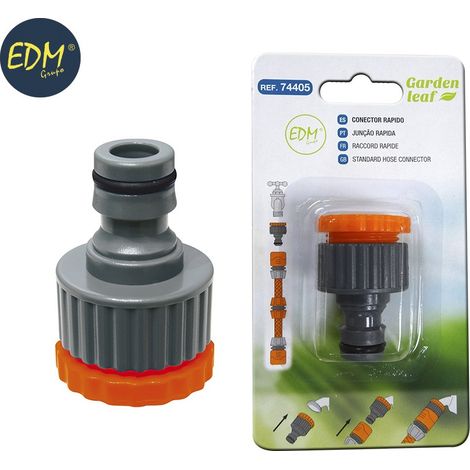 Schnellstecker mit 1/2"- und 3/4"-Innengewindeadapter (Blister) EDM