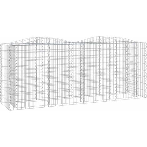 Maison Exclusive - Gabionen-Hochbeet mit Hochbogen 200x50x100 cm