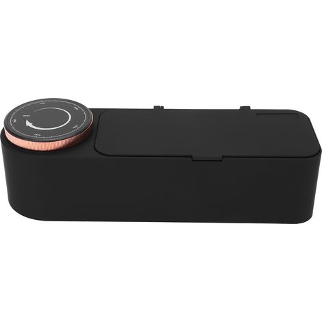 Machine à laver les bijoux 650 ml, mini nettoyeur à ultrasons noir pour montres et lunettes, 50 kHz