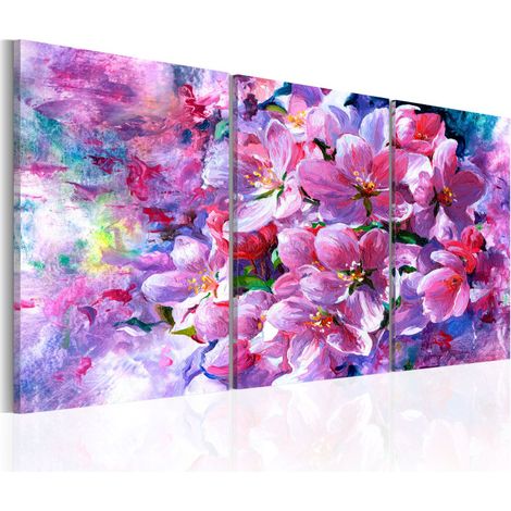 Tableau Imprimé "Lilac Flowers" 60 x 120 cm (1/2)