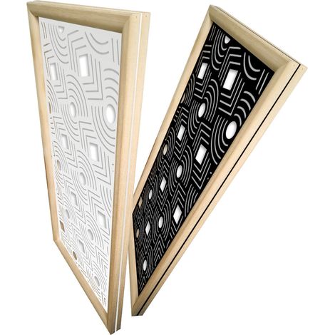 AIM - Moduli Decorativi in Legno e PVC - Misura: 47x94 cm - Colore: bianco (1/4)