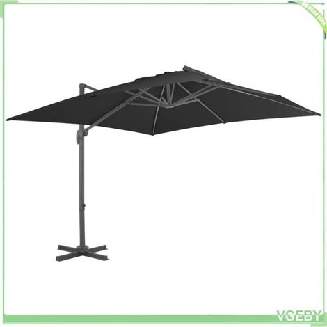 Parasol de jardin - FAFEICY - 276346 - 3x3 m - Carré - Base portable amovible (1/5)