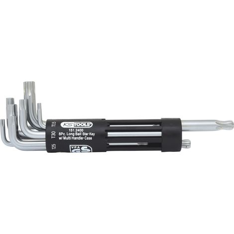 KS TOOLS Classic Schlüsselsatz - Kugelköpfe - Lang - 8-teilig - 151.2400 (1/2)