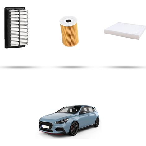 Kit tagliando 3 filtri compatibile con Hyundai i30 (PD,PDE) 1.6 CRDi 94kw dal 2018 (1/4)
