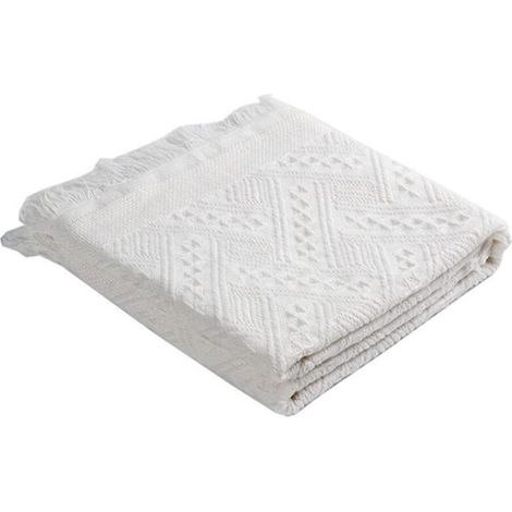 Tapis De Pique-nique - Tapis De Camping - Couverture De Plage - 130 X 180 Cm - Blanc - 1 Pièce (1/5)