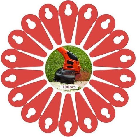 100 lame per tosaerba, lame per rifinitura bordi per accessori da giardino per tosaerba -Crezuo