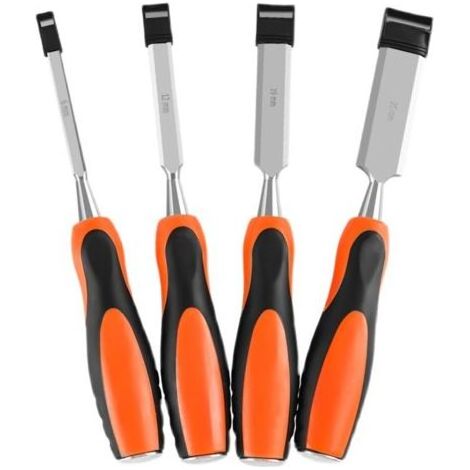 Ciseaux à bois, ciseaux à sculpter, gouges, pour le travail du bois, outils robustes disponibles en 6 mm, 12 mm, 18 mm et 25 mm. (1/4)