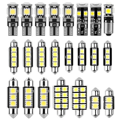 Kit d'Ampoules LED SMD Blanc 6000K Lumières Festoon Navette C5W T10 Éclairage Intérieur Plaque d'Immatriculation (1/5)