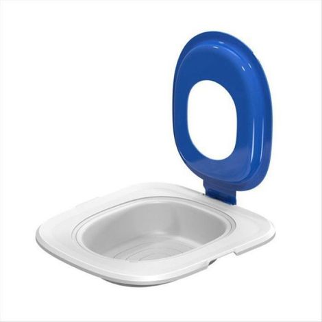 Kit Entraînement Toilettes Chat - Adaptateur Universel pour WC - Réutilisable - Bleu - 1 Pièce (1/5)
