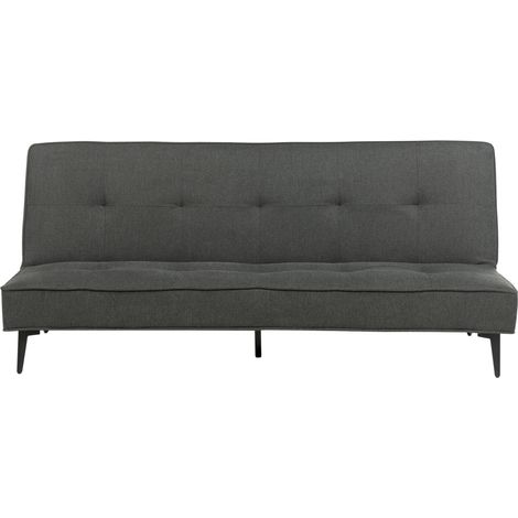 Sofá cama convertible moderno sin reposabrazos con respaldo abotonado gris oscuro Essvik (1/5)