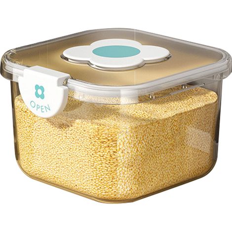 Conteneur à Riz Hermétique Boîte de Stockage Alimentaire Transparente avec Couvercle pour Cuisine Maison 5kg / 11.02lb (1/5)