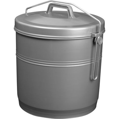 Abfalleimer Halter Grau Silber 16l