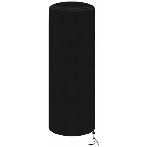 Waterproof protective cover for patio heaters – Breathable Oxford fabric – For round heaters (50 x 50 x 120 cm) – Black (1/4)