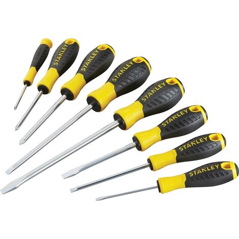 Stanley Tools 0-60-210 Essential Screwdriver Set, 8 Piece Sl/Ph