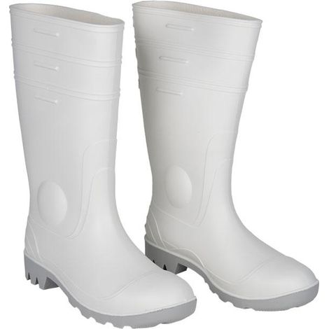 COFAN bota agua alta segur. s-4 blanca t-39 , Bota de agua alta en color blanco. Fabricada en PVC-Nitrilo. En su interior cuenta con un forro de nylon en color blanco. Su puntera v (1/4)