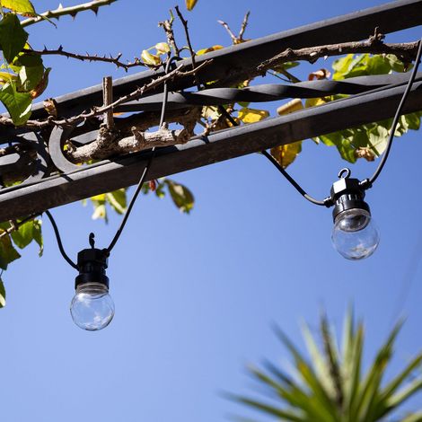 LED-Girlande aus Glühbirnen Aussen Solar Kepler 7m Transparent (1/5)
