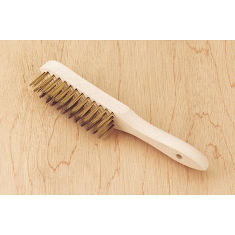 LOP Brosse à manche Laitonné long Nb rangs 4 Rangs