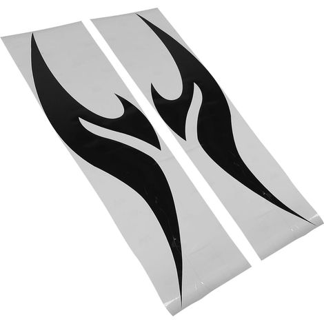 de 2 autocollants latéraux noirs imperméables en PVC pour (1/5)