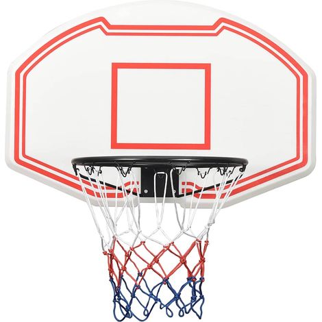 vidaXL Tablero de baloncesto polietileno blanco 90x60x2 cm (1/2)