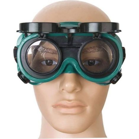 Lunettes de Soudage - Verre Vert Protection Oculaire - Pour Soudage Brasage Coupe Métal - Flip Up - 1 Pièce (1/5)