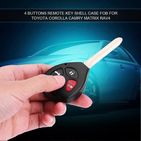 Boîtier de télécommande à 4 boutons pour Toyota Corolla, Camry, Matrix, RAV4
