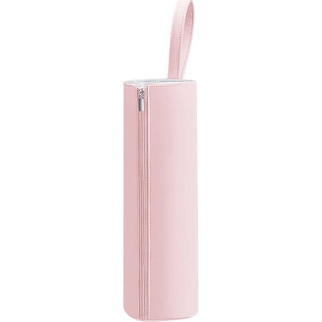 Pochette de rangement mate résistante à la chaleur pour fers à friser, lisseurs et fers à lisser pour outils de coiffure, rose (1/5)