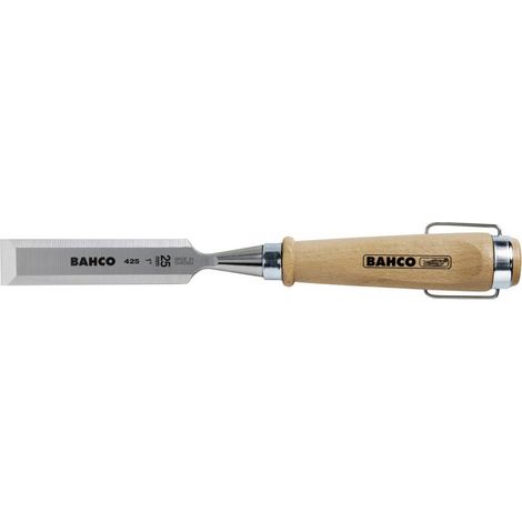 Scalpello per legno, impugnatura in legno, ghiera in acciaio nichelato, 32 x 140 mm Bahco 425-32 (1/4)