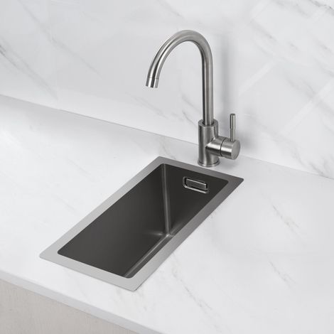 LOMAZOO Évier de cuisine Rincon 22x40 en acier inoxydable