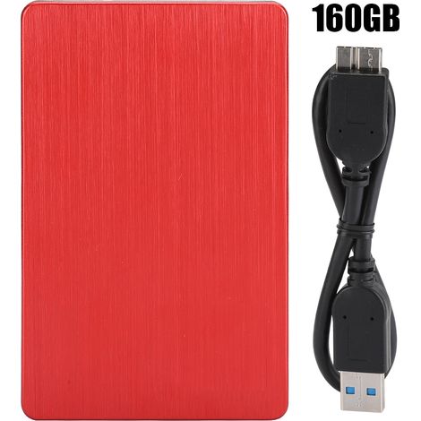 Disque Dur Externe 2.5" Rouge USB 3.0 HDD/SSD vers SATA 160GB à 2TB Stockage Portable (1/4)