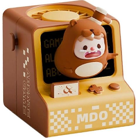 Mini ventilateur suspendu à motif dessin animé, ventilateur paresseux rechargeable par USB, mini ventilateur portable sans pales pour l'extérieur (1/5)