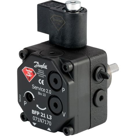 Danfoss Ölbrennerpumpe BFP LE21 L5 LE-S Düsenanschluss links und rechts, Drehrichtung links, 24l/h, 071N3136 (1/3)