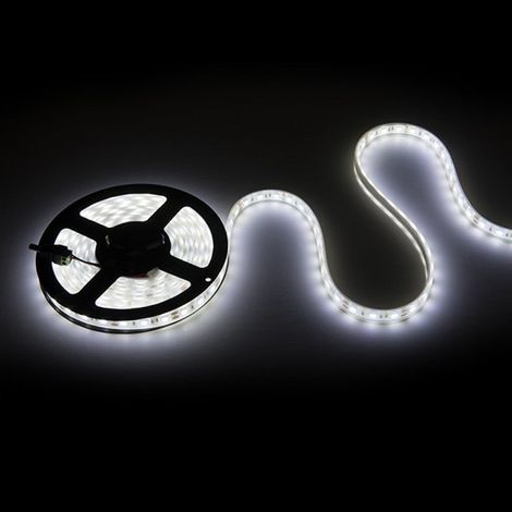 Tira de 60 LEDs 72W 4.000Lm SMD5050 12VDC IP68 Sumergible x5M 40.000H [CA-5050-12V-IP68-G