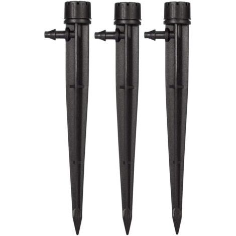 (50 Stück) Gartenbewässerungstropfer für 4 mm/7 mm Schlauch, 360 Grad, 8 verstellbare Löcher, Mikrobewässerungssystem-Set (1/5)
