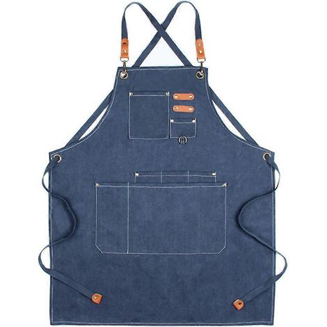 Tablier d'atelier imperméable pour homme, tablier en toile résistante